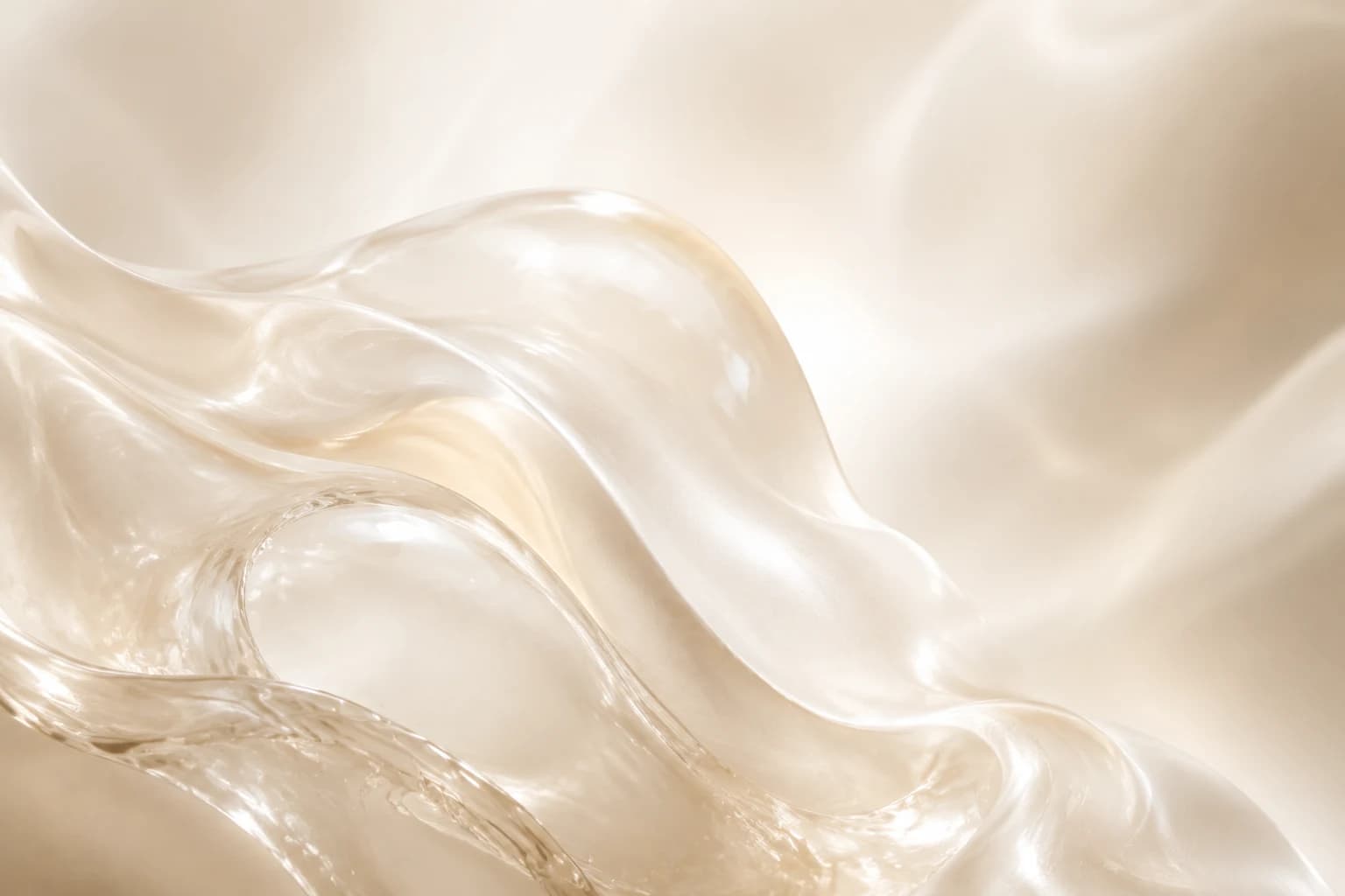 珍珠白與乳霧質感的抽象品牌視覺，非產品或設備